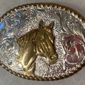 Accessories | Vintage Metal Belt Buckle Silver Crumrine El  display picture 1